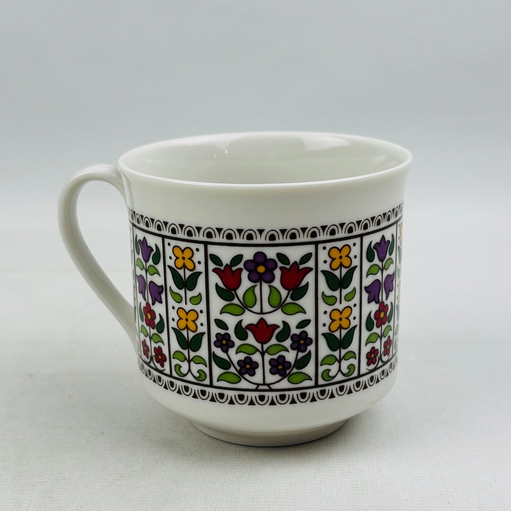 Royal Doulton Fireglow Flat Cup Only Floral Floral Multicolor Discontinued